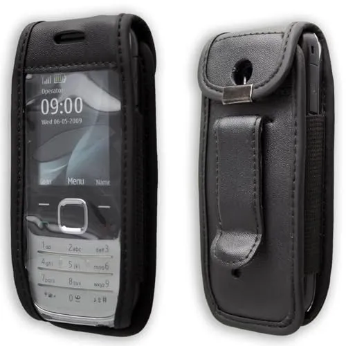 caseroxx Borsa pelle Nokia 2700/2730 Classic nera cintura