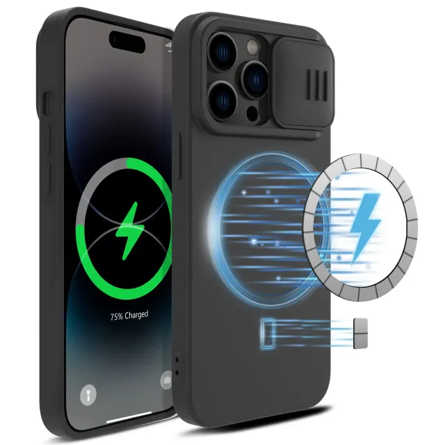 CloudValley iPhone 14 Pro Cover Magnetica MagSafe Nero Antiurto