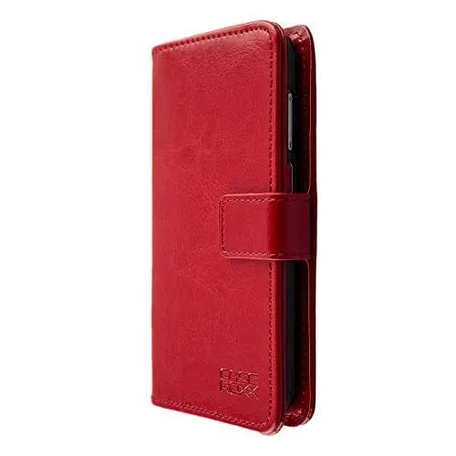 caseroxx Bookstyle custodia PEAQ PSP 400 rossa portafoglio