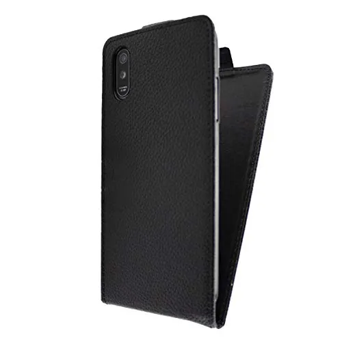 caseroxx Flip Cover Neffos C9 Max custodia nera