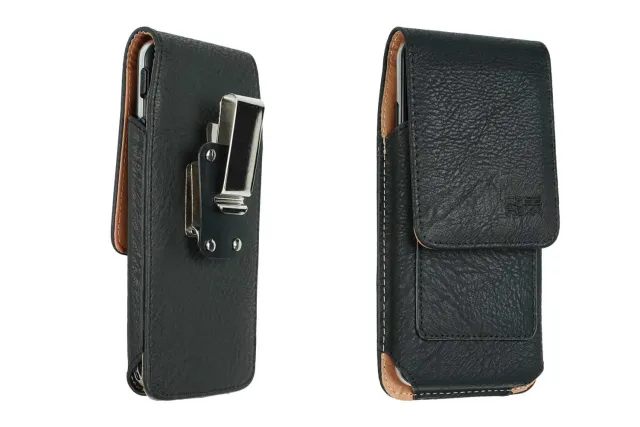 caseroxx Fondina Brondi Amico Vero 4G Nera con Clip Girevole