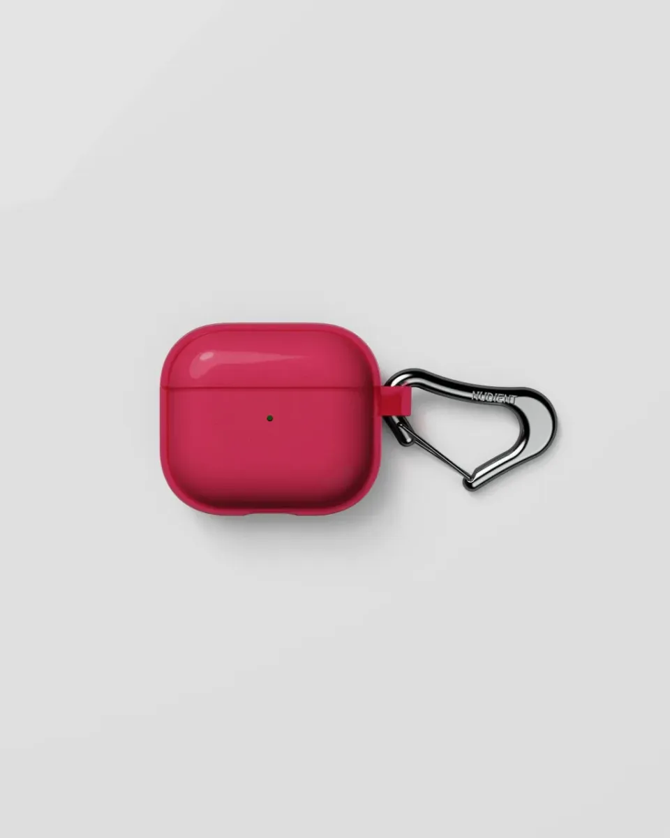 Nudient Form AirPods custodia trasparente con moschettone