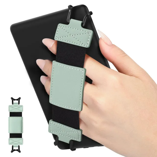 MoKo E-Reader 6-8" cinturino mano verde menta elastico