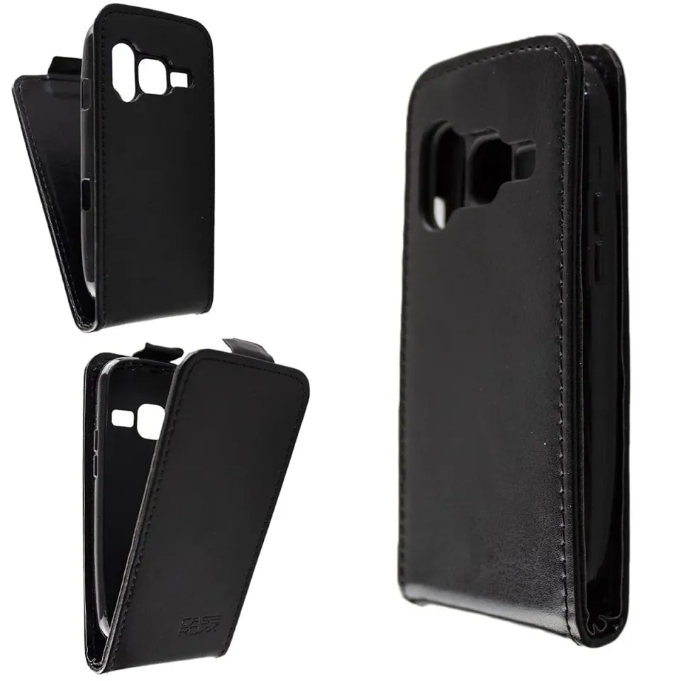 caseroxx Flip Cover Doro Primo 218/368 custodia nera magnetica