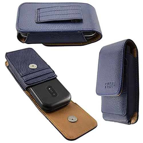 caseroxx per Doro 6040/6041 custodia a tasca azzurra vera pelle