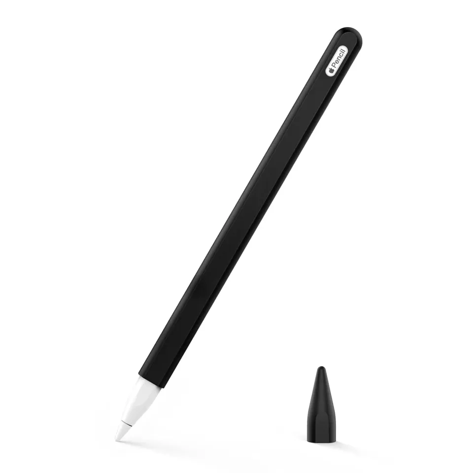 MoKo Cover Apple Pencil Pro/2 Custodia Silicone Nero Antigraffio