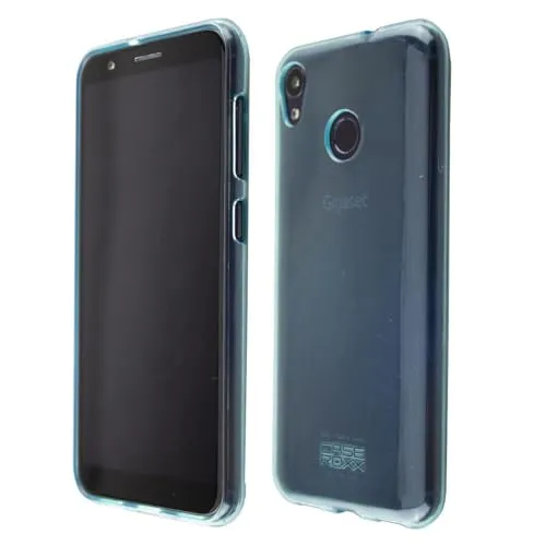 caseroxx TPU custodia Gigaset GS185 azzurra antiurto