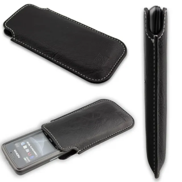 caseroxx Business-Line tasca Nokia 6300 nera cintura