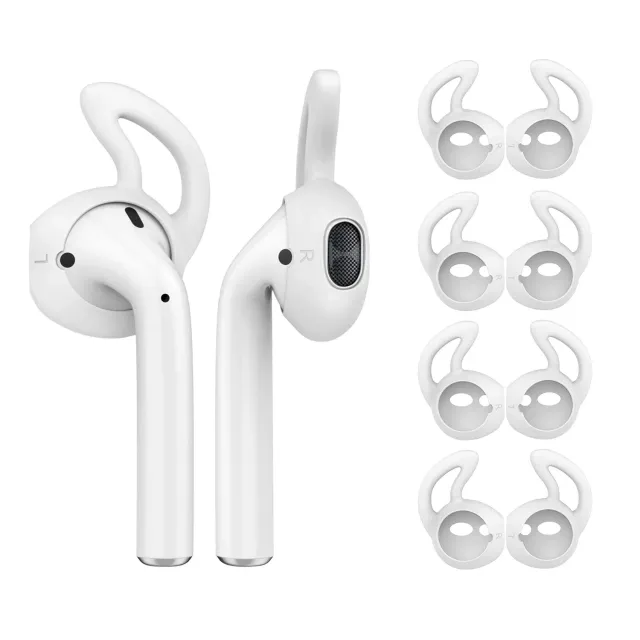 MoKo Gommini Silicone AirPods EarPods 4 paia bianco sport