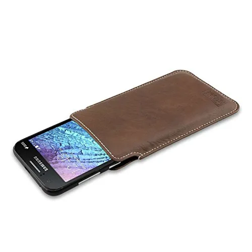 caseroxx Business-Line tasca Samsung Galaxy J1 marrone pelle