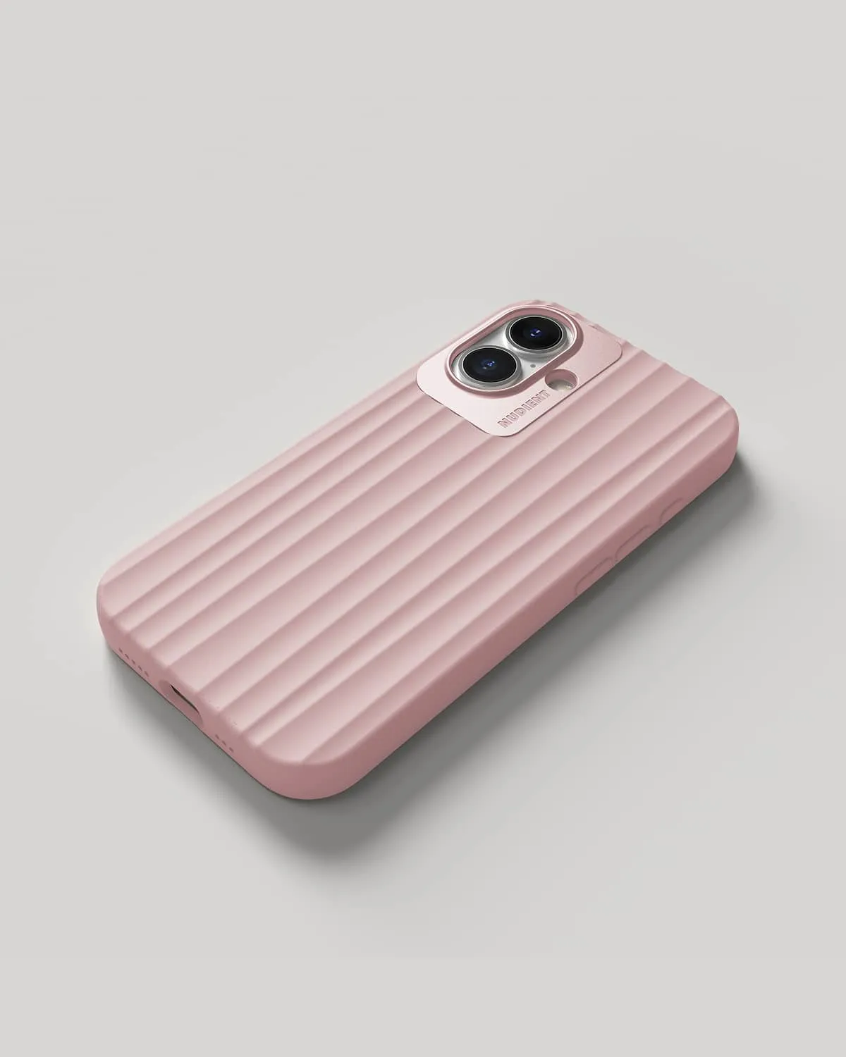 Nudient Bold Case iPhone 16 cover Dusk Pink MagSafe