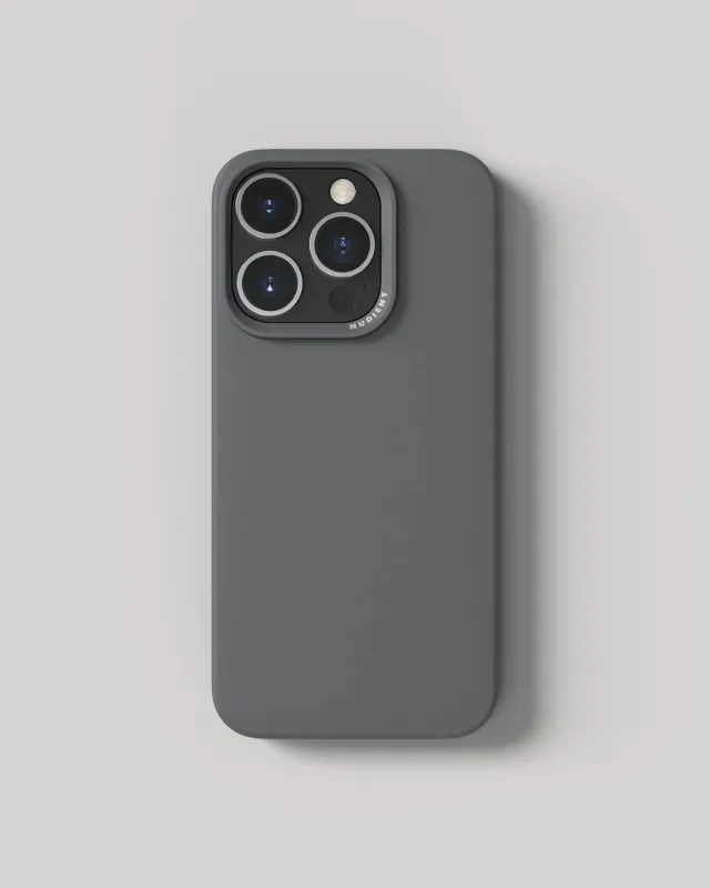Nudient Thin Case cover iPhone 15 Pro grigia MagSafe sottile
