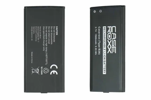 caseroxx Cat B26 batteria ricambio 1500 mAh litio lunga durata