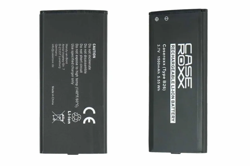 caseroxx Cat B26 batteria ricambio 1500 mAh litio lunga durata