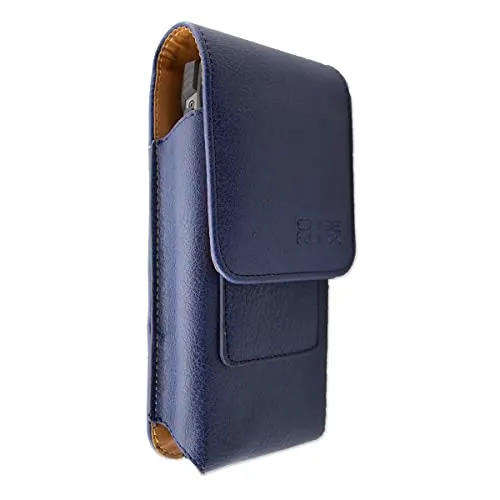 caseroxx Oukitel WP27 fondina cintura blu ecopelle girevole