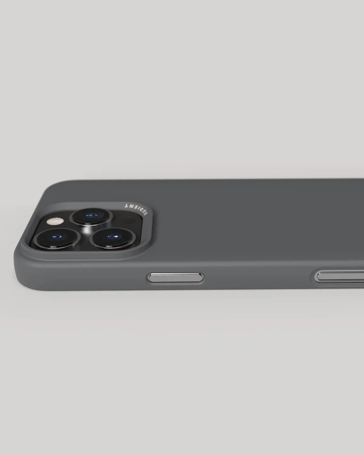 Nudient Thin Case iPhone 16 Pro Max cover Ash Grey MagSafe