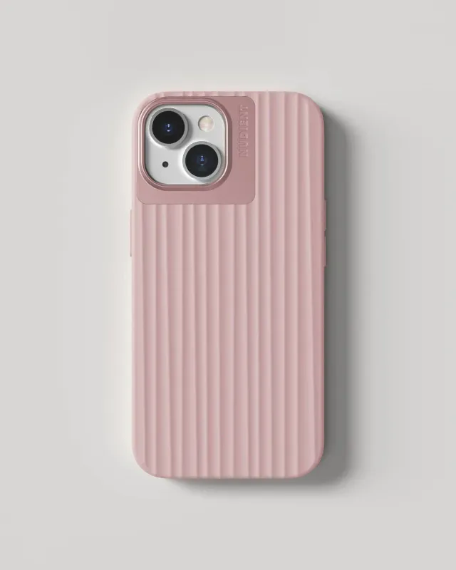 Nudient Bold Case cover iPhone 15 Dusk Pink con MagSafe