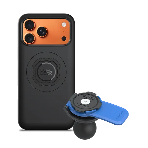 Quad Lock kit moto adattatore sfera 1" iPhone antivibrazione
