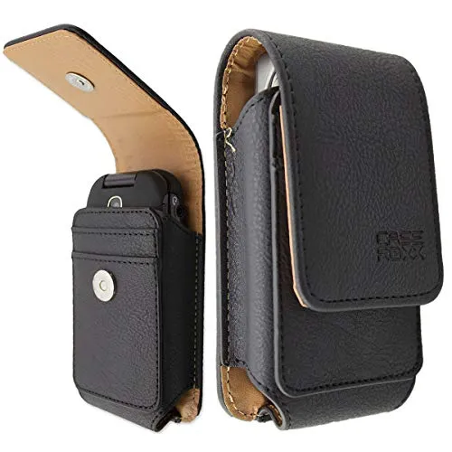caseroxx Outdoor Panasonic KX-TU339 borsello nero pelle