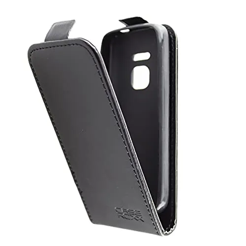 caseroxx Flip Cover Nokia 225 4G custodia libro nero magnetica