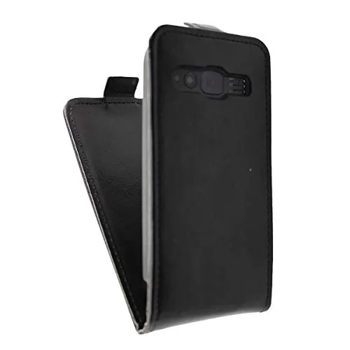 caseroxx Flip Cover Doro 1370 1372 Custodia Nera