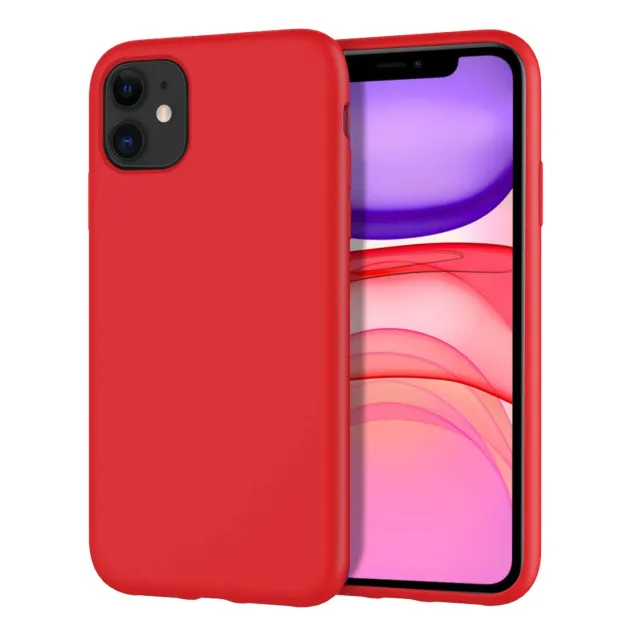 MoKo Cover iPhone 11 Custodia Silicone Rossa Antigraffio