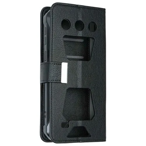 caseroxx Oukitel G5 cover a libro nera con stand