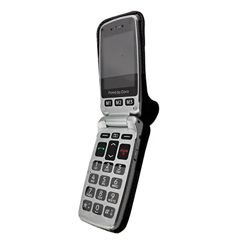 caseroxx Pelle Borsello per Doro Primo 413 nero cintura vera pelle