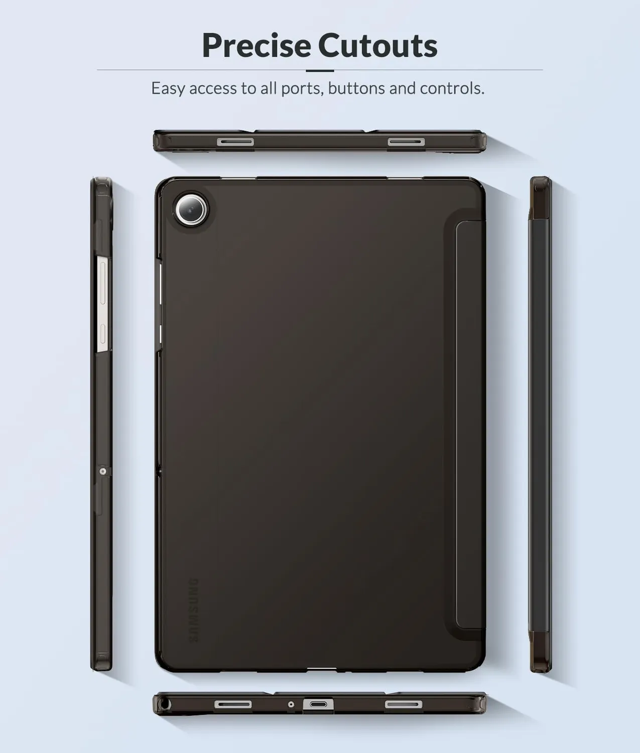 MoKo Tab A11+/A9+ 11" cover nero TPU opaco