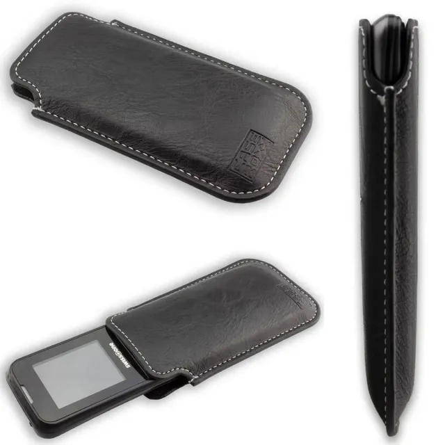 caseroxx Business-Line custodia Swisstone SC230 nero finta pelle