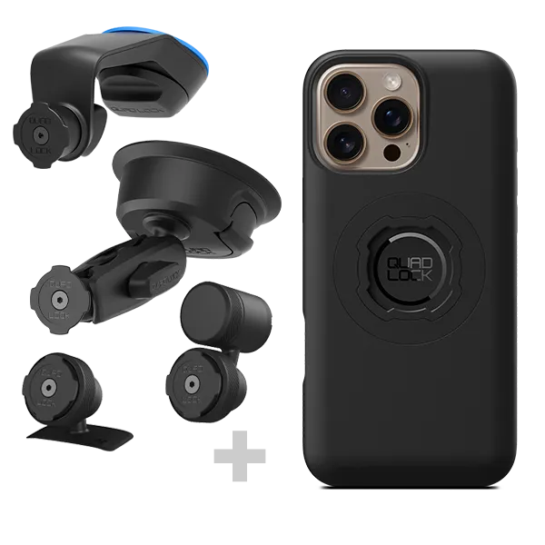 Quad Lock Kit Auto 4x4 Supporto iPhone Antivibrazione