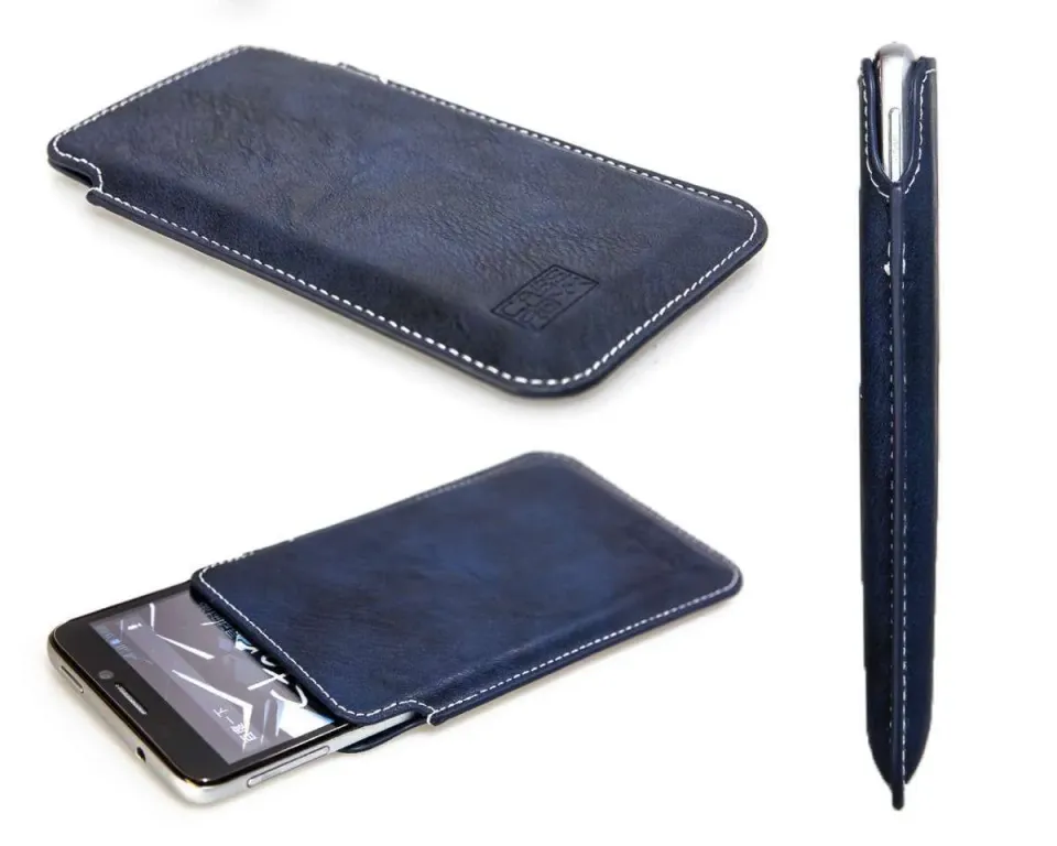 caseroxx Business-Line tasca Alcatel One Touch Star 6010 azzurra clip cintura