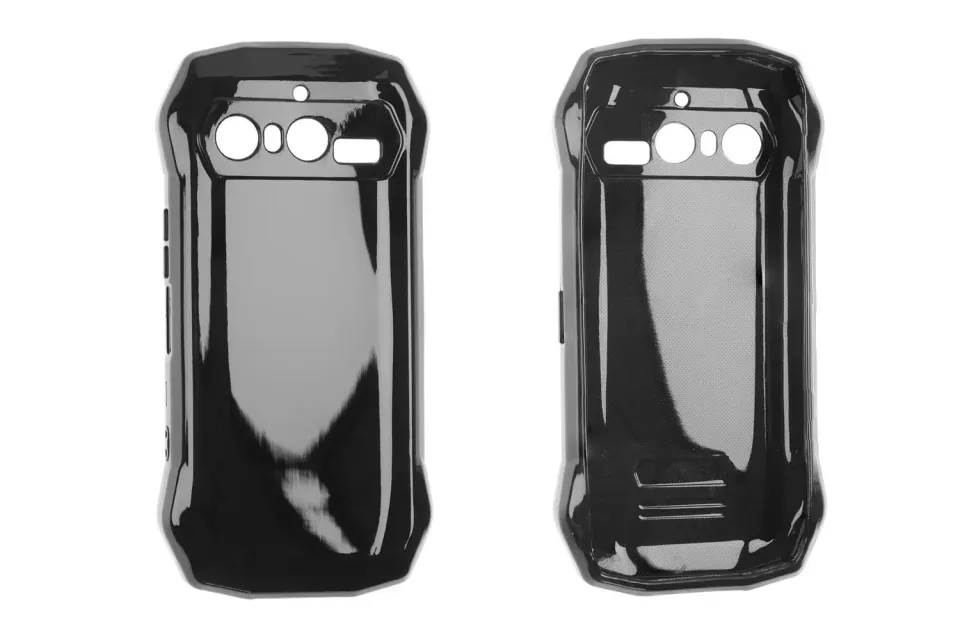 caseroxx Blackview N6000 cover TPU nera antiscivolo