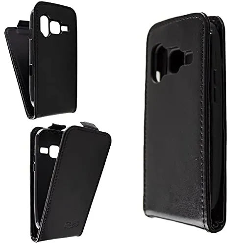 caseroxx Flip Cover Doro Primo 218/368 custodia nera magnetica