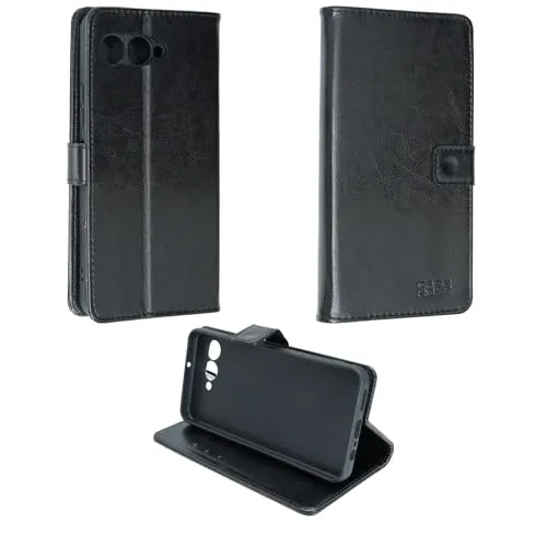 caseroxx Bookstyle custodia libro T-Phone 3 nera magnetica