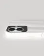 Nudient Bold iPhone 16 cover Linen Beige Chalk White