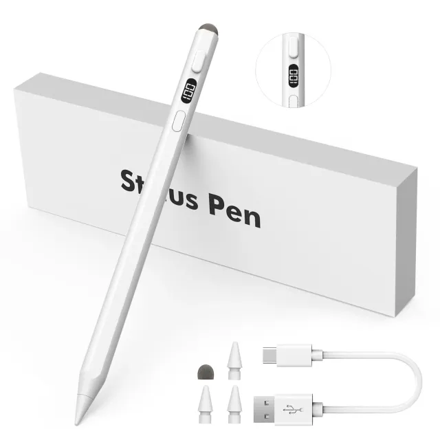 MoKo penna stilo iPad doppia punta bianca USB-C 10 ore