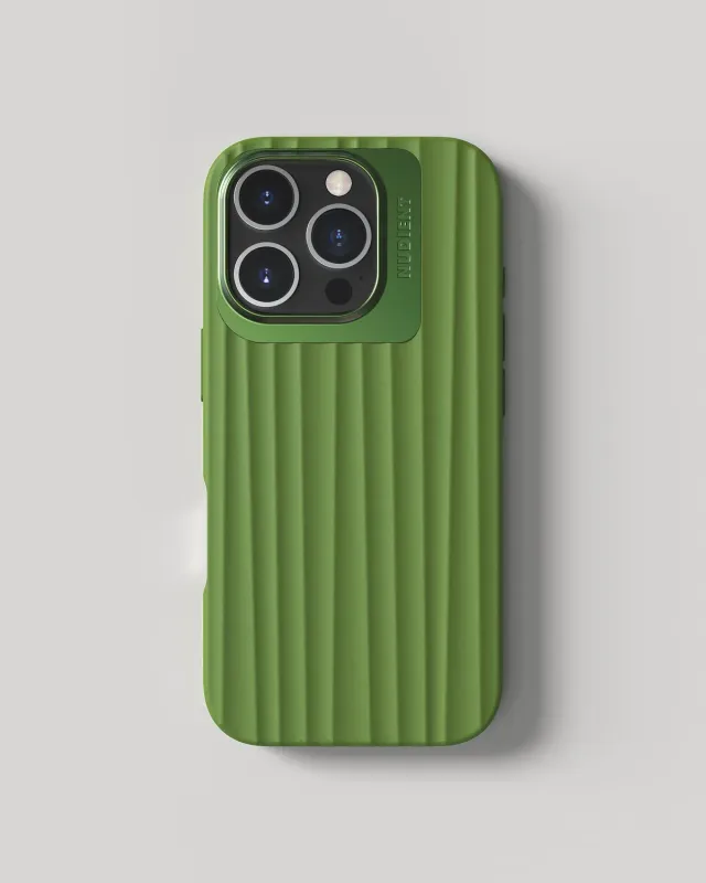 Nudient Bold Case custodia iPhone 16 Pro Khaki MagSafe antiurto