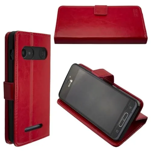 caseroxx Bookstyle Doro 8035 custodia libro rosso carta