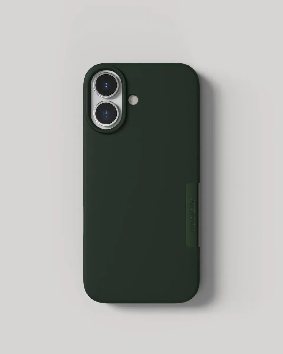 Nudient Thin Case iPhone 17 cover Moss Green MagSafe