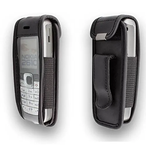 caseroxx Nokia 2610 2626 borsello pelle nero cintura