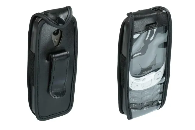 caseroxx Borsa Nokia 3210 2024 custodia cintura nero finestra