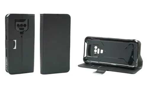 caseroxx Bookstyle Cubot KingKong Power custodia nera carte