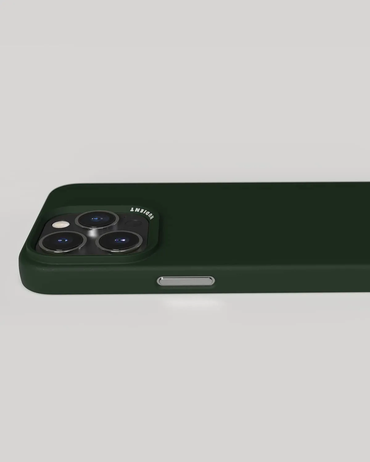 Nudient Thin Case iPhone 15 Pro Max cover Moss Green MagSafe