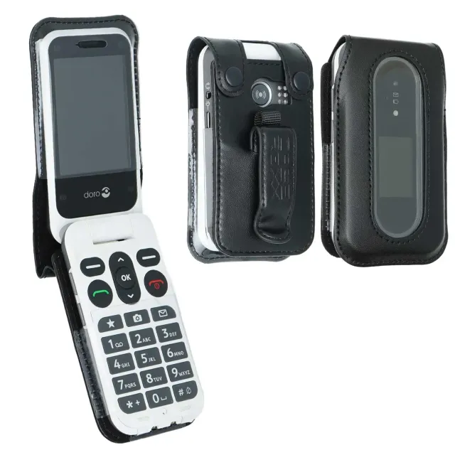 caseroxx Custodia pelle Doro Leva L30/L31 clip cintura