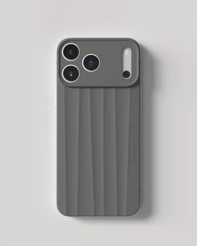 Nudient Slice Case cover iPhone 18 Pro Max Ash Grey MagSafe