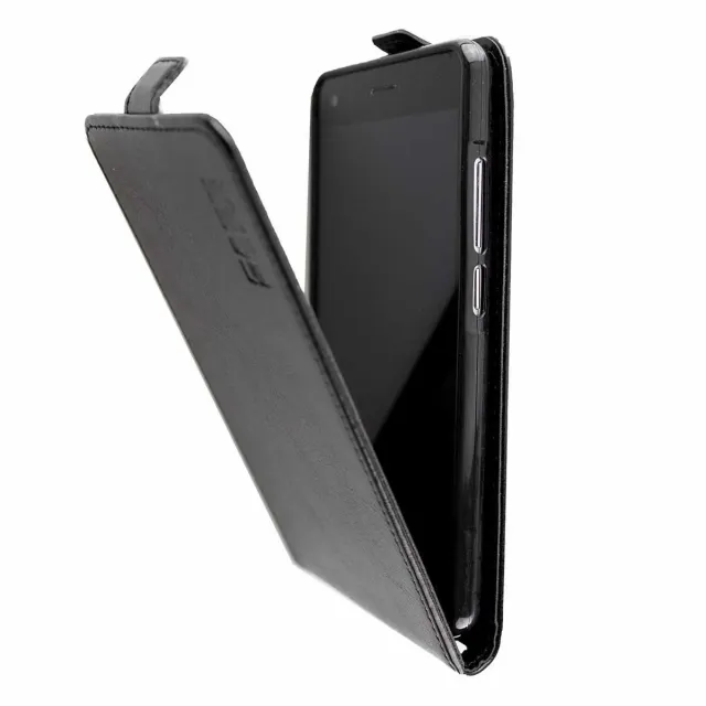 caseroxx Flip Cover Archos 50B Cobalt custodia nera