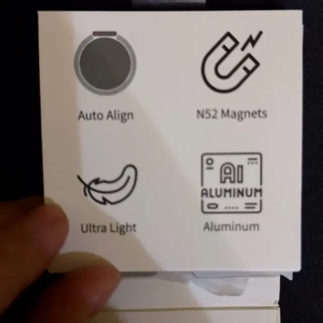 CloudValley base magnetica gimbal DJI OM telefono nero metallo