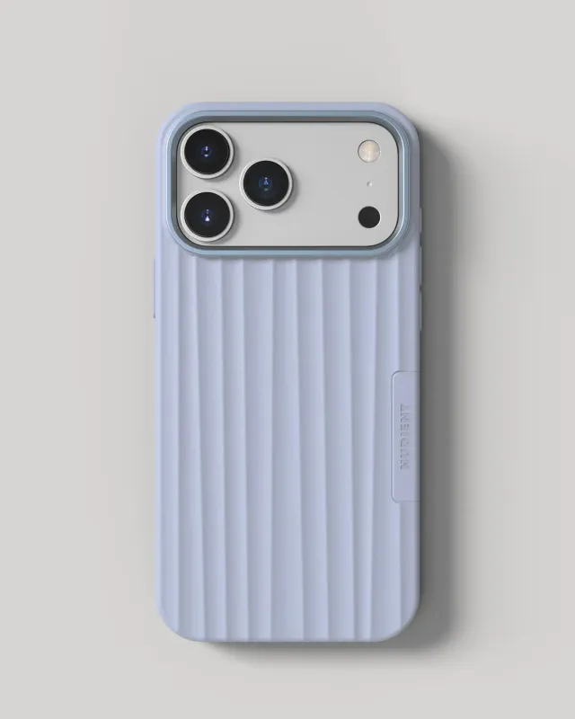 Nudient Bold cover iPhone 17 Pro Max Aura Blue MagSafe protettiva