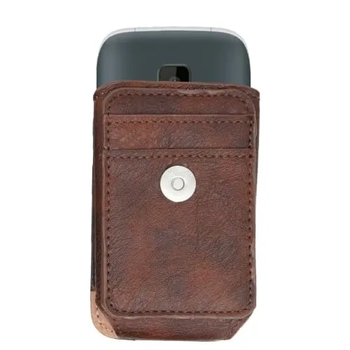 caseroxx Borsa Outdoor custodia cellulare marrone magnetica